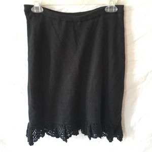 NEW Cynthia steffe black skirt size small petite